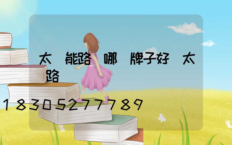 太陽能路燈哪個牌子好 太陽路